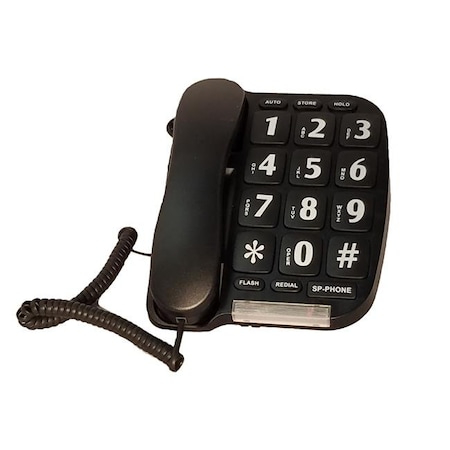 Sonnet Sonnet Industries P-582 Large Button Telephone; Black P-582